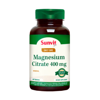 Magnesium citrate 400mg x 60 tabletas Nutraline